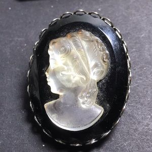 Vintage cameo brooch